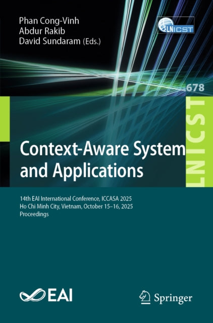 Context-Aware Systems and Applications cover