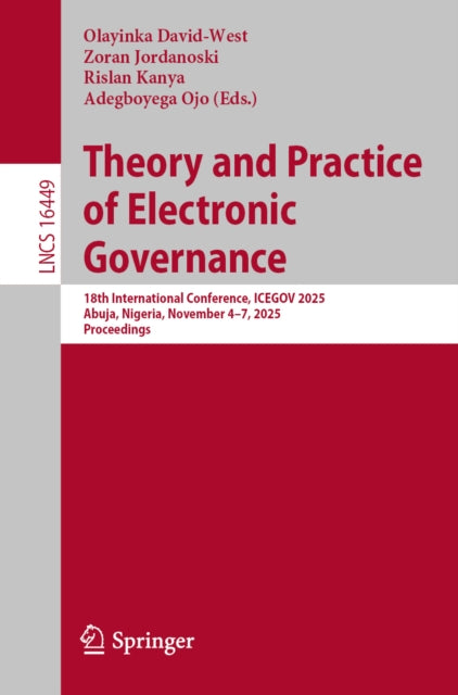 Theory and Practice of Electronic Governance cover