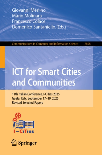 ICT for Smart Cities and Communities cover