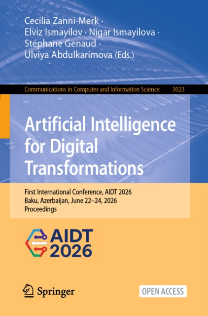 Artificial Intelligence for Digital Transformations cover