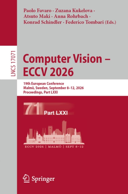 Computer Vision – ECCV 2026 cover