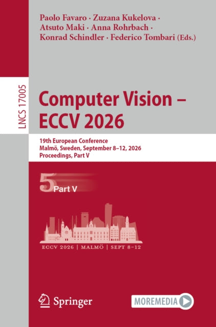Computer Vision – ECCV 2026 cover