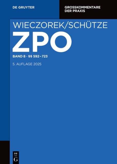 Band 8 §§ 592-723 cover
