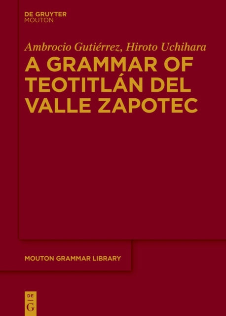 A Grammar of Teotitlán del Valle Zapotec cover