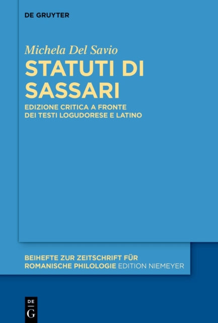 Statuti Di Sassari cover