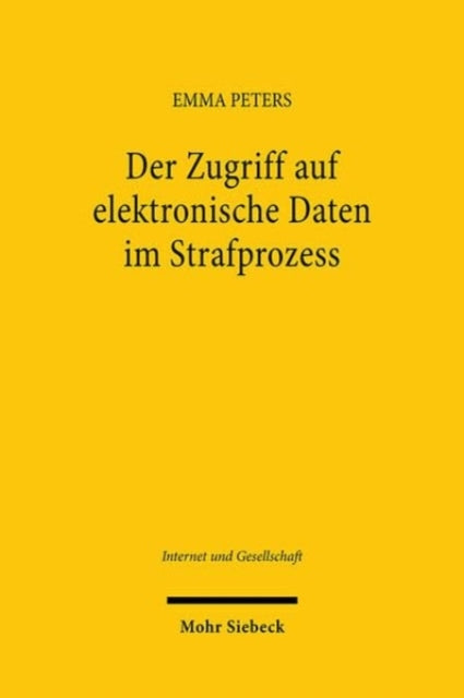 Der Zugriff Auf Elektronische Daten Im Strafprozess cover