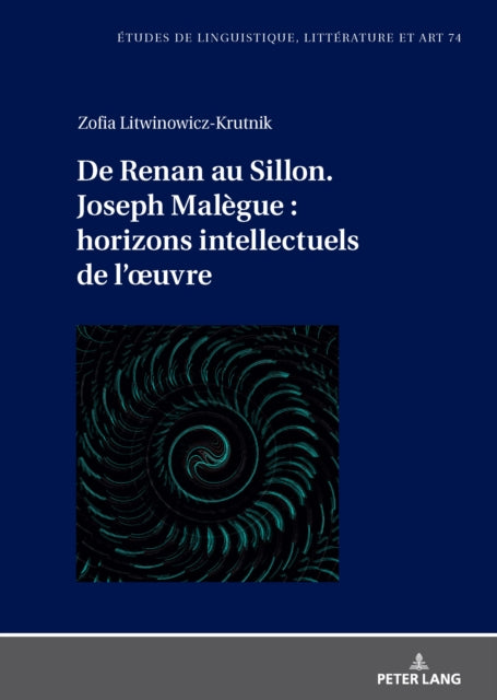 De Renan au Sillon. Joseph Malègue : horizons intellectuels de l’œuvre cover