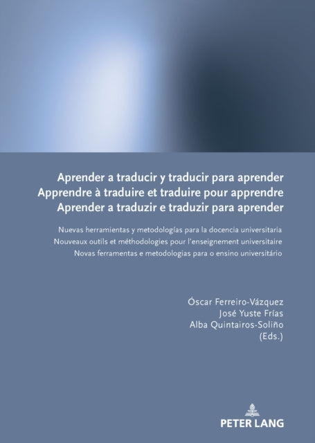 Aprender a traducir y traducir para aprender / Apprendre à traduire et traduire pour apprendre / Aprender a traduzir e traduzir para aprender cover