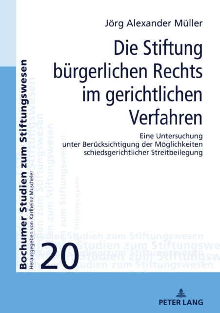 Die Stiftung buergerlichen Rechts im gerichtlichen Verfahren cover