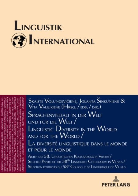 Sprachenvielfalt in der Welt und fuer die Welt / Linguistic Diversity in the World and for the World / La diversité linguistique dans le monde et pour le monde cover