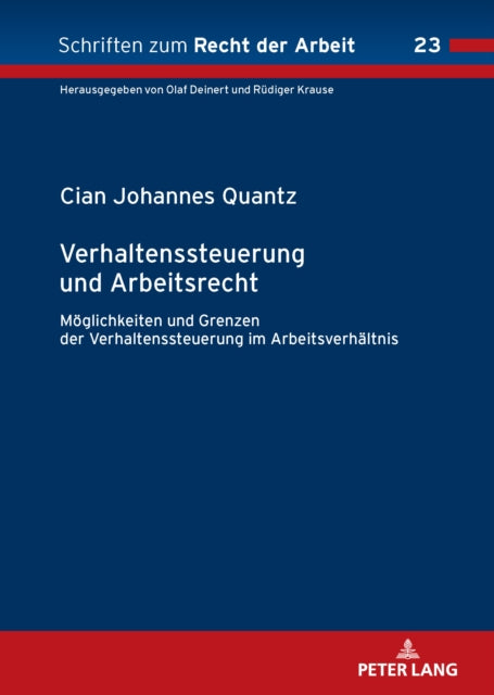 Verhaltenssteuerung und Arbeitsrecht cover