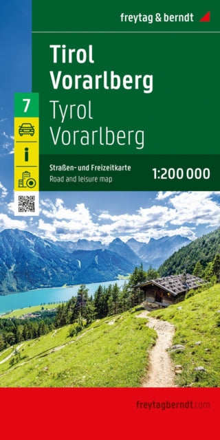 Tirol - Vorarlmountain, Road and Leisure Map cover