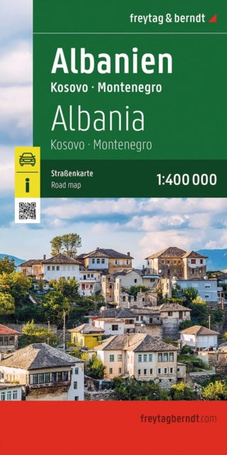 Albania - Kosovo, Montenegro Road and Leisure Map cover