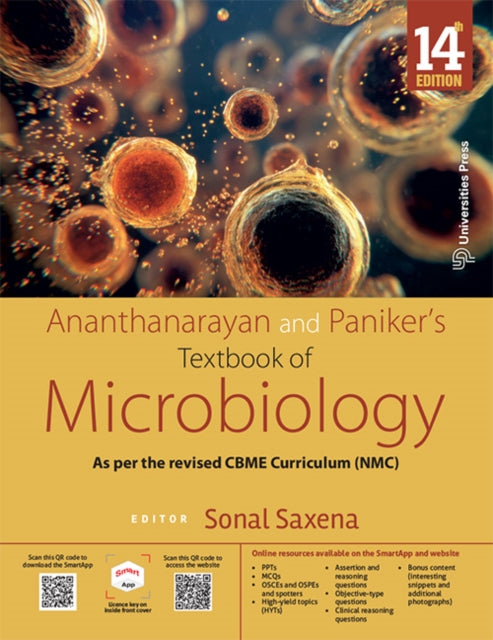 Ananthanarayan and Paniker's Textbook of Microbiology cover