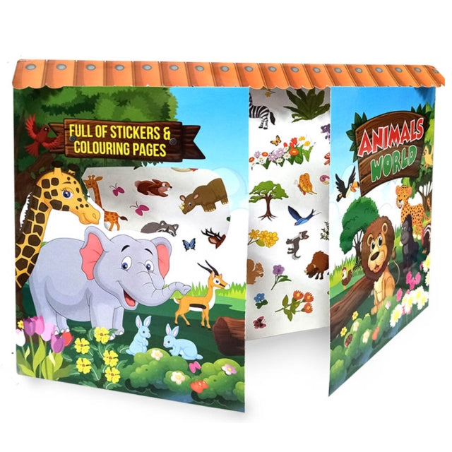 Animals World - Stickers Book cover