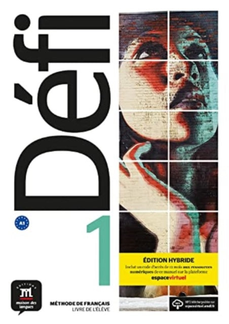 Defi 1 - Edition hybride - Livre de l'eleve + audio MP3. A1 cover