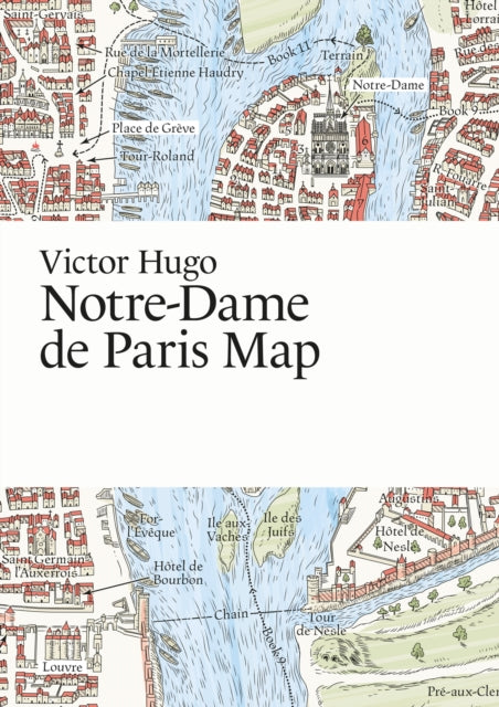 Victor Hugo, Notre-Dame de Paris Map cover