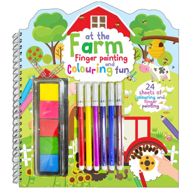 At The Farm Finger Painting & Colouring Fun cover