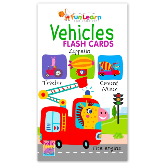 Vehicles 30 Flash Cards Box cover