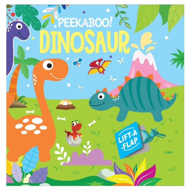 Peekaboo! Dinosaurs: Lift A Flap Board Book For Kids cover