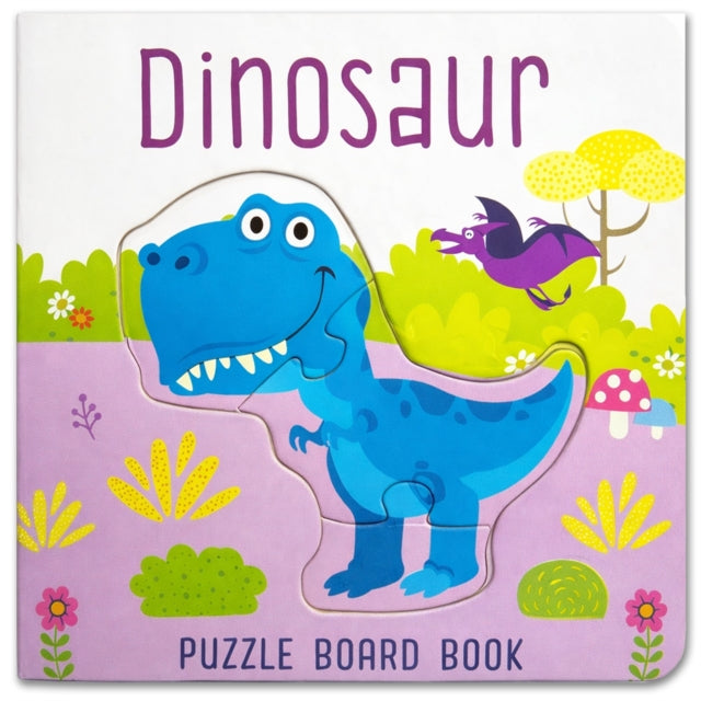 Dinosaur Puzzle Book: Board Book With Jigsaw Puzzles For Kids cover