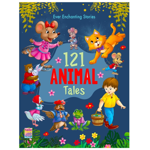 121 Animal Tales Stories - Illustrated Story Books For Kids And Childrens - Bedtime Short Stories With Colourful Pictures In English cover