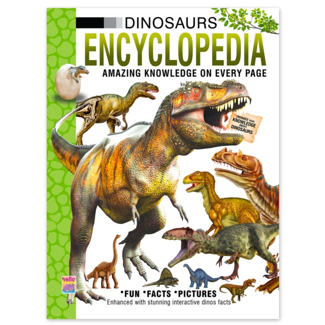 Dinosaurs Encyclopedia: Amazing Facts For Kids And Children Fun Facts On Dinosaur Life, Bones, Eggs And Sounds cover