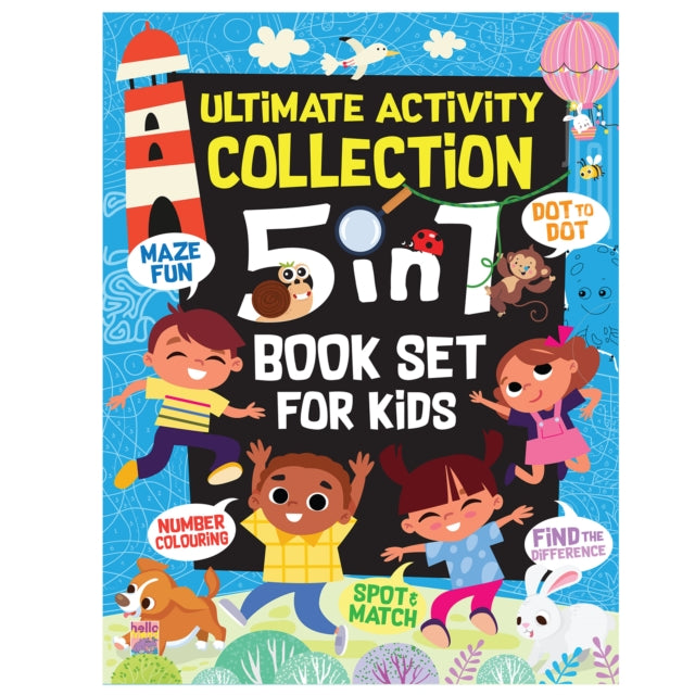 5-In-1 Ultimate My First Early Learning Educational Colouring Picture Activity Books For Kids, Children And Toddlers - Ages 3+ Years (Pack Of 5) cover