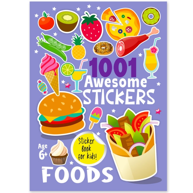 1001 Awesome Stickers  - Foods cover