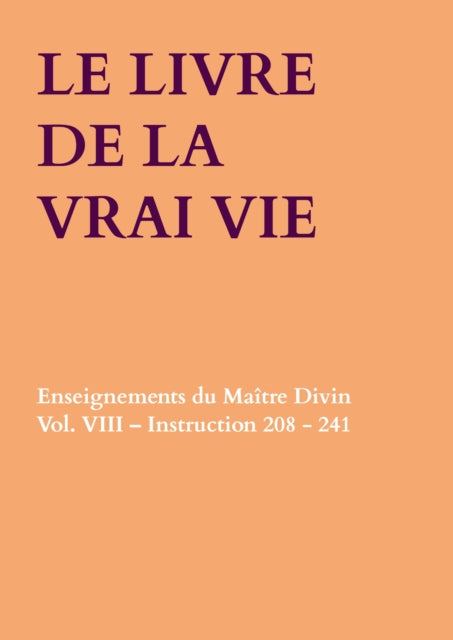 LE LIVRE DE LA VRAI  VIE cover