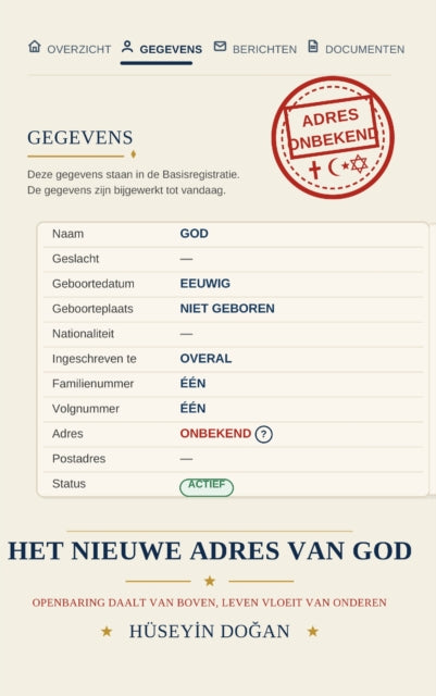 HET NIEUWE ADRES VAN GOD cover