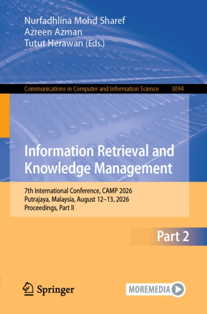 Information Retrieval and Knowledge Management cover