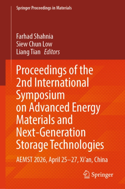 Proceedings of the 2nd International Symposium on Advanced Energy Materials and Next-Generation Storage Technologies cover