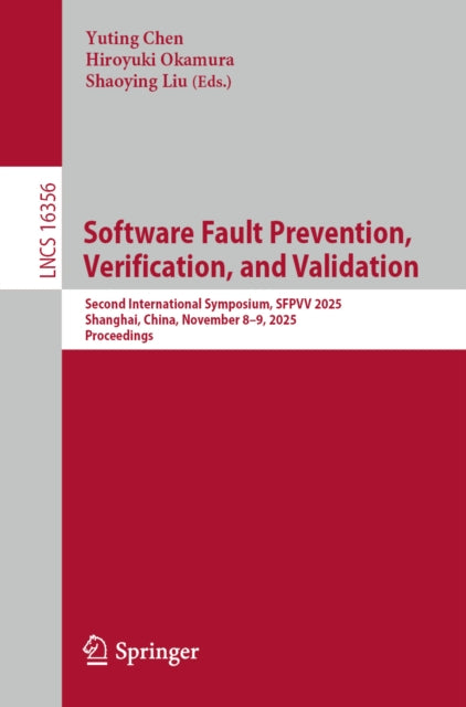 Software Fault Prevention, Verification, and Validation cover