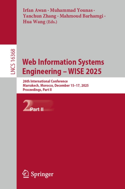 Web Information Systems Engineering – WISE 2025 cover