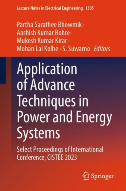 Application of Advance Techniques in Power and Energy Systems cover