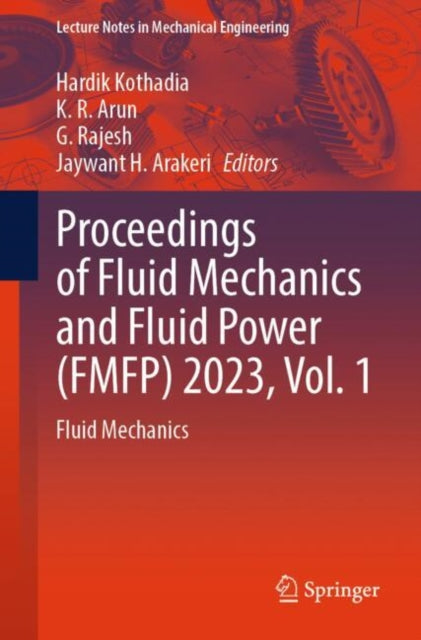 Proceedings of Fluid Mechanics and Fluid Power (FMFP) 2023, Vol. 1 cover