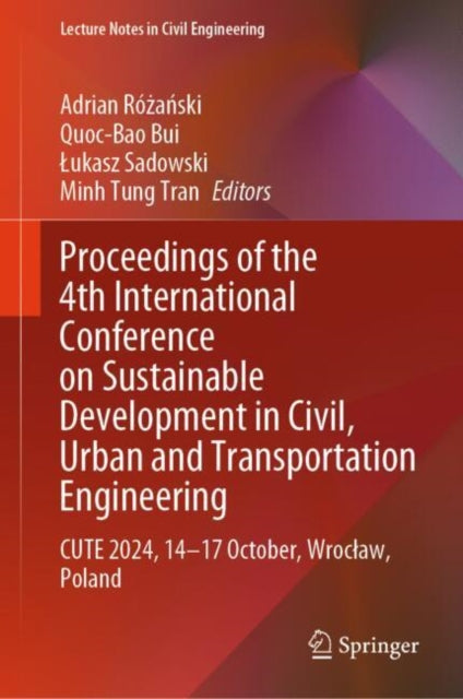 Proceedings of the 4th International Conference on Sustainable Development in Civil, Urban and Transportation Engineering cover