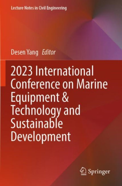 2023 International Conference on Marine Equipment & Technology and Sustainable Development cover