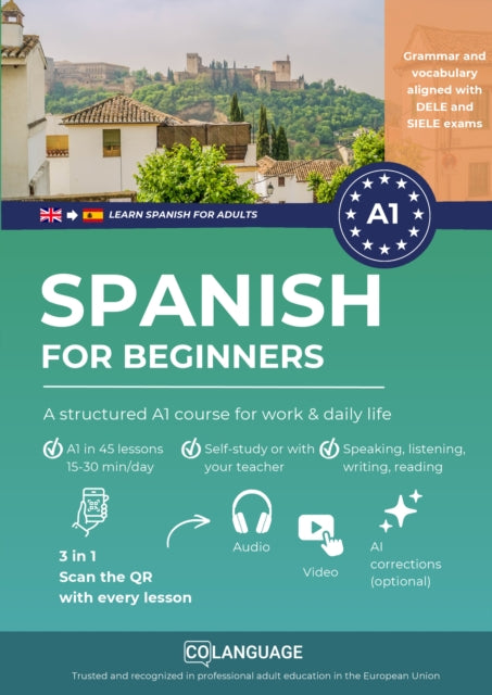 Spanish for beginners: A structured A1 course for work and daily life cover