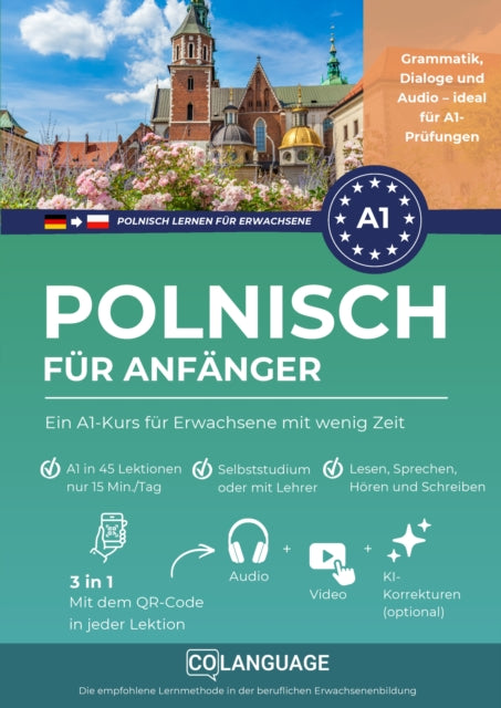 Polnisch lernen fur Anfanger – Ein A1-Kurs fur Erwachsene mit wenig Zeit cover