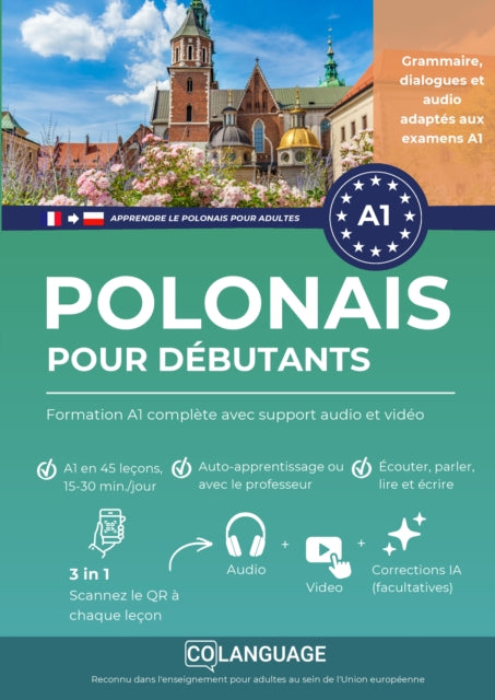 Apprendre le polonais pour debutants : Cours A1 complet avec support audio et video cover