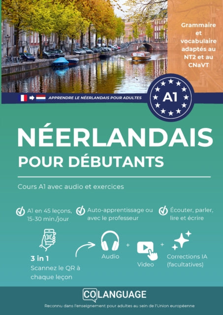 Apprendre le neerlandais pour debutants : Cours A1 avec audio et exercices cover