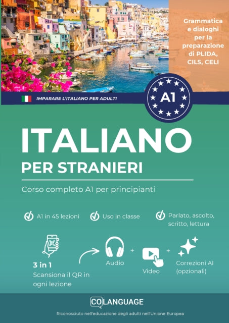Imparare l'italiano per stranieri: Corso completo A1 per principianti con audio cover