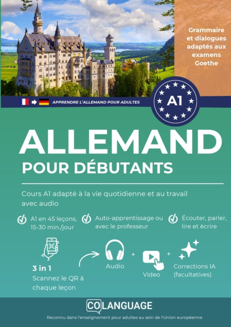 Apprendre l'allemand pour debutants : Cours A1 adapte a la vie quotidienne et au travail avec cover