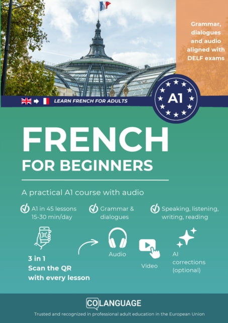 Learn French for beginners - A practical A1 course with audio cover
