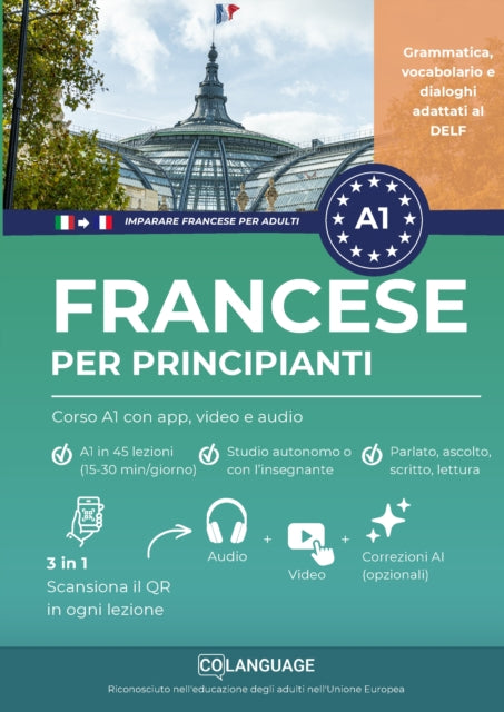 Imparare il francese per principianti: corso A1 con app, video e audio cover