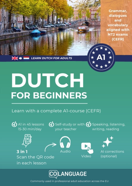 Dutch for beginners: Learn with a complete A1-course (CEFR) cover