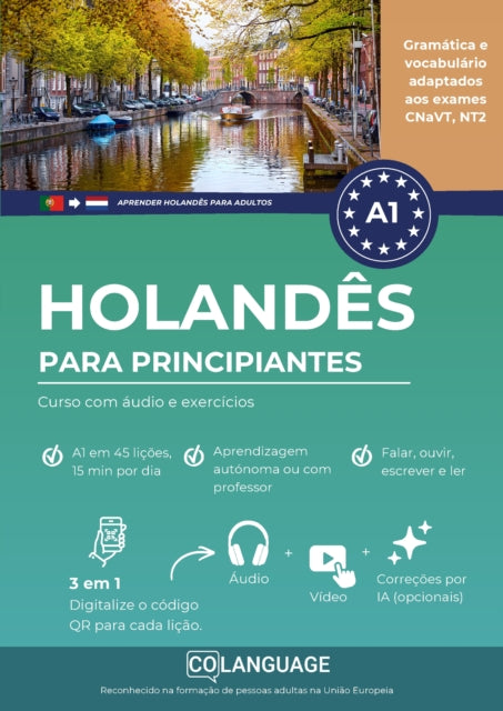 Aprender holandes A1 para principiantes. Curso com audio e exercicios (Nederlands leren voor cover