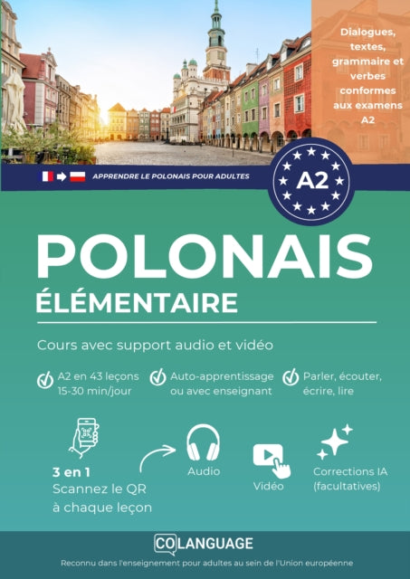 Apprendre le polonais A2 elementaire. Cours avec support audio et video cover